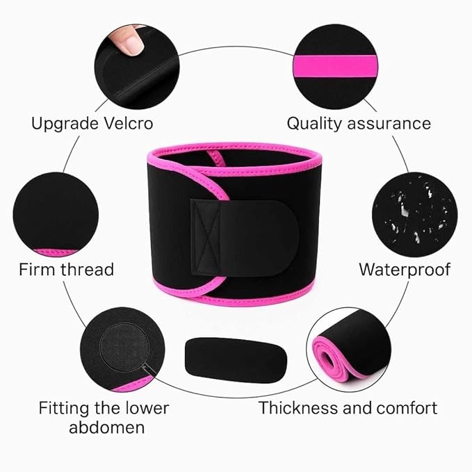 Sweat Belt Pro — Fat Burner Abdominal Belt for Men & Women | Non-Tearable Belly Slimming Band