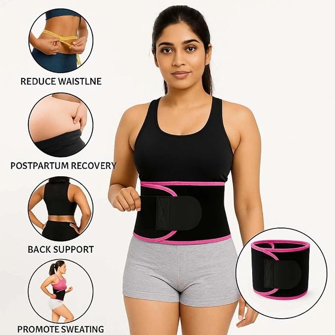 Sweat Belt Pro — Fat Burner Abdominal Belt for Men & Women | Non-Tearable Belly Slimming Band