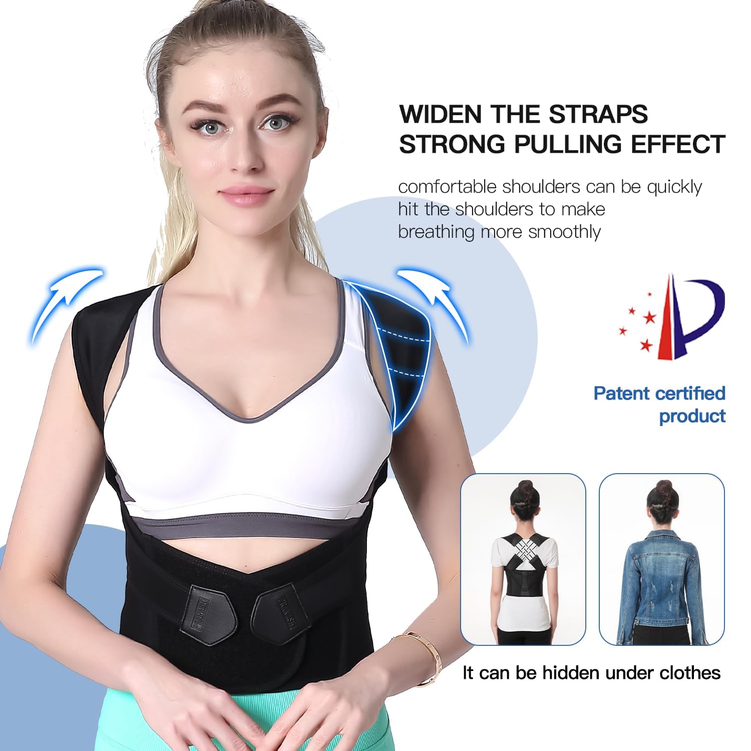 Posture Corrector Belt — Back & Shoulder Support for Men & Women