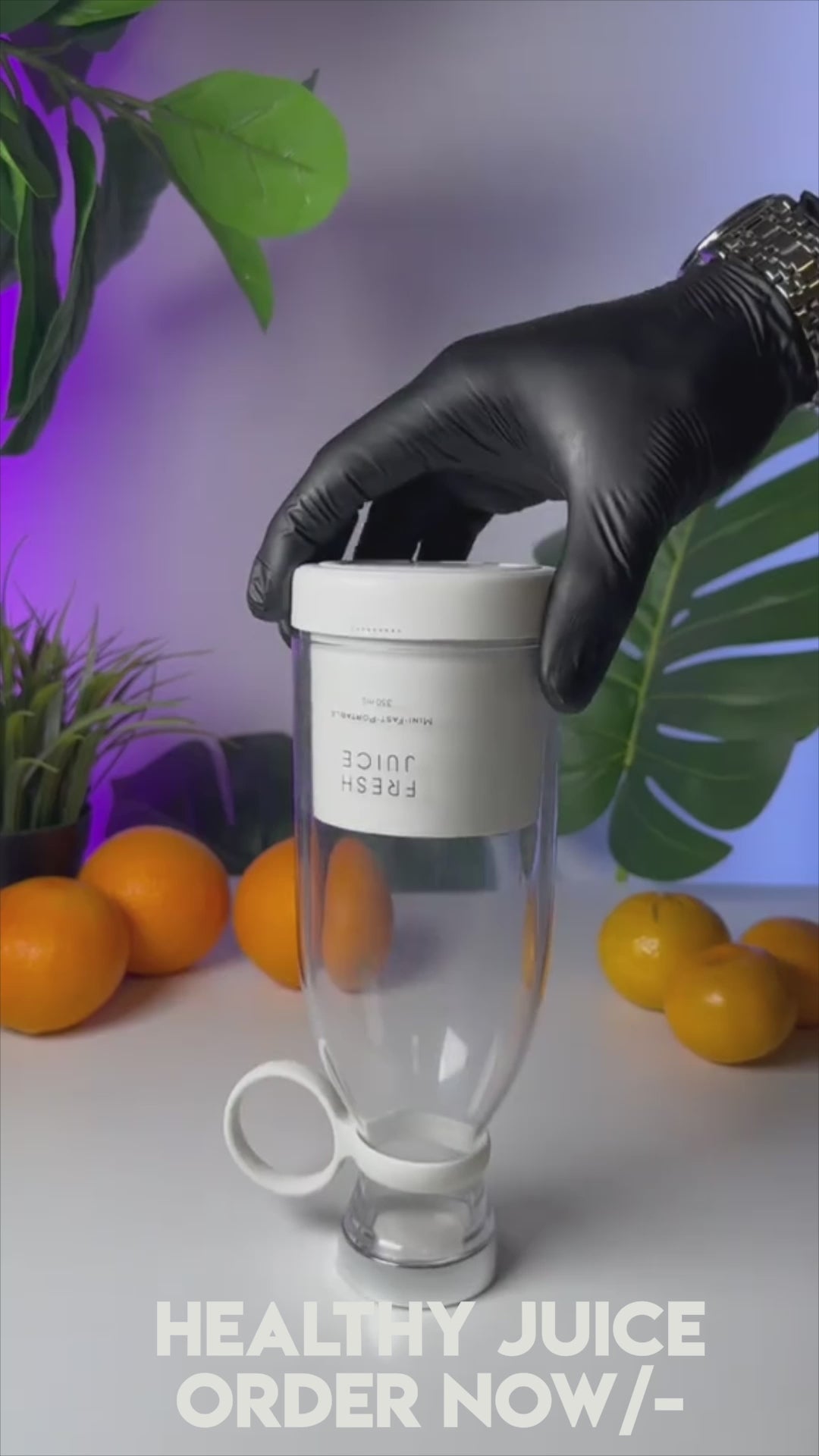Portable Mini Fruit Juicer Bottle – 20,000 RPM