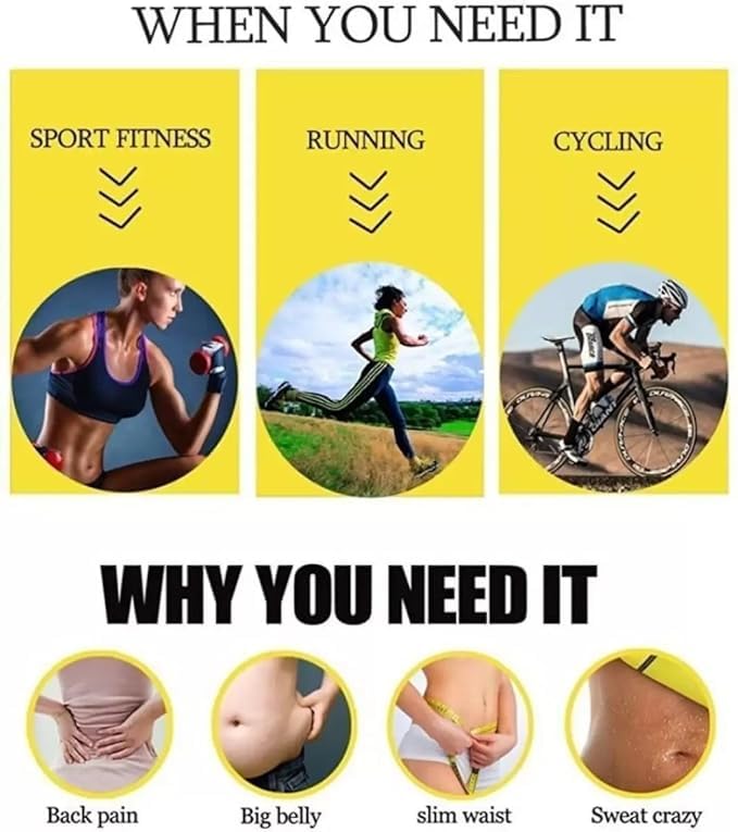 Sweat Belt Pro — Fat Burner Abdominal Belt for Men & Women | Non-Tearable Belly Slimming Band